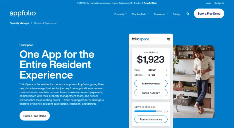 AppFolio Online Portal screenshot
