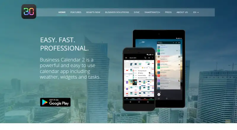 Business Calendar 2 screenshot