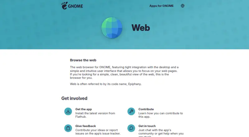 GNOME Web screenshot