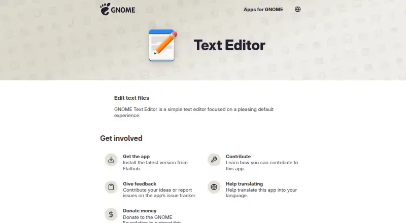 GNOME Text Editor screenshot