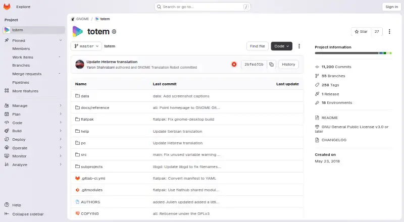 Totem screenshot