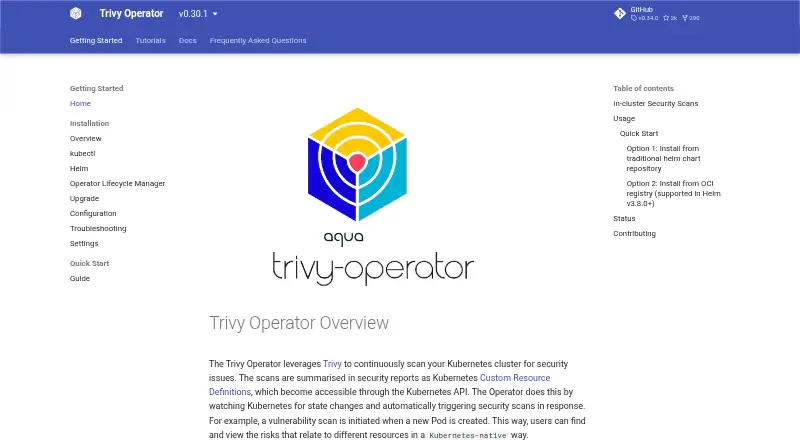 Trivy Operator screenshot