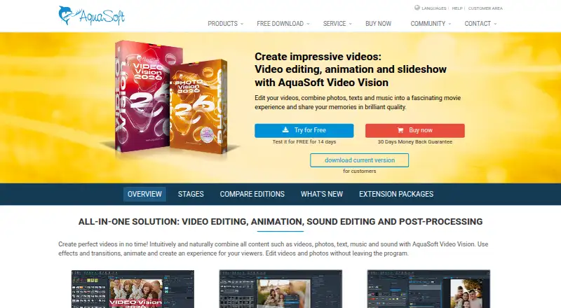 AquaSoft Video Vision screenshot