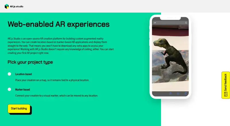 AR.js Studio screenshot