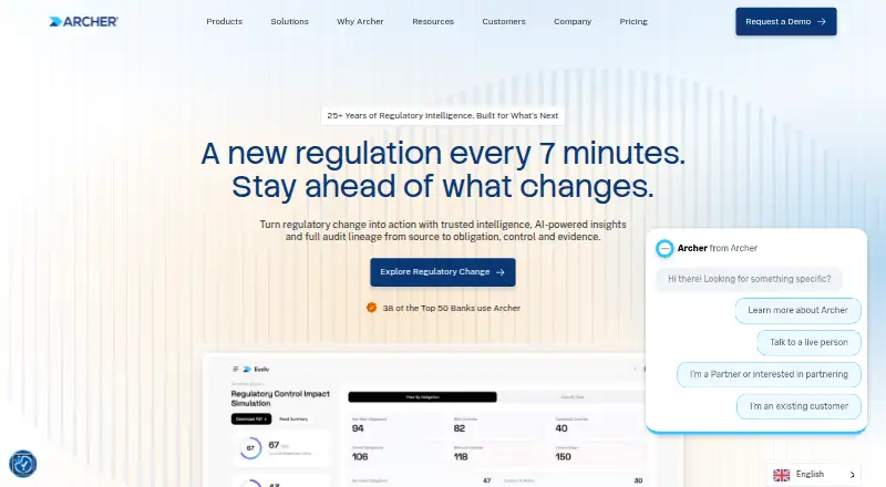 Archer Vulnerability Risk Management screenshot