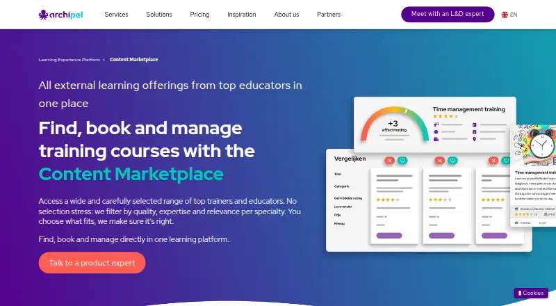 Archipel Academy Content Marketplace screenshot