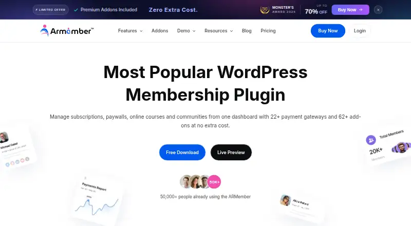 ARMember screenshot