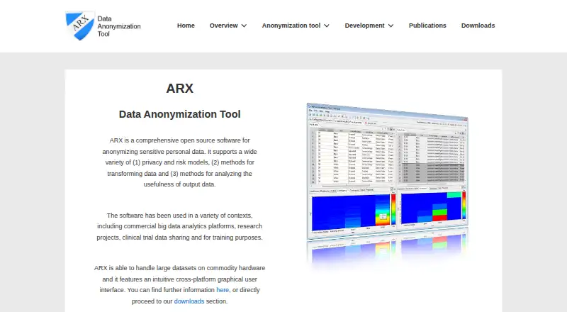ARX Data Anonymization Tool screenshot