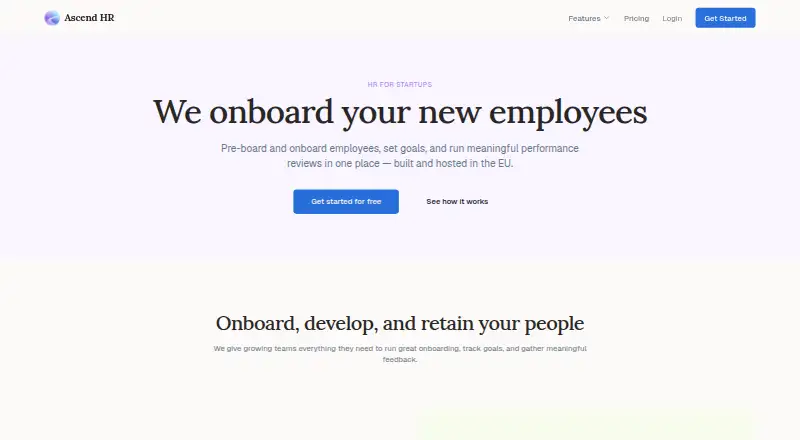 Ascend HR Onboarding screenshot