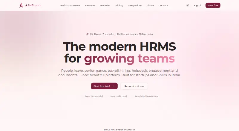 ASHR.work screenshot