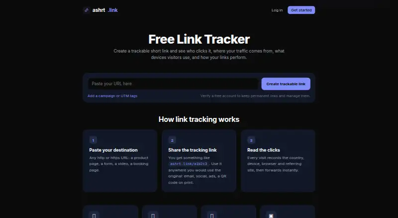 ashrt.link screenshot