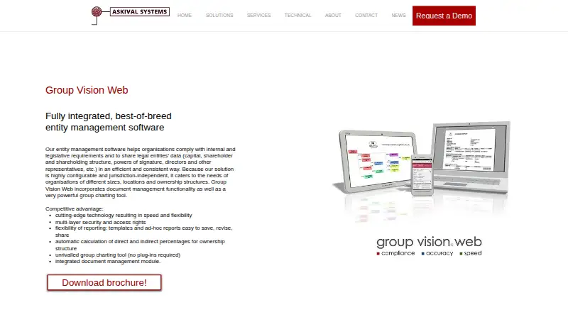 Group Vision Web screenshot