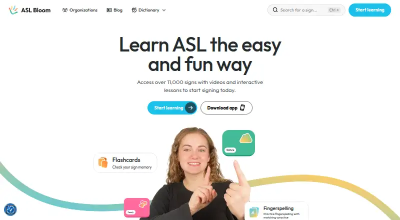 ASL Bloom screenshot