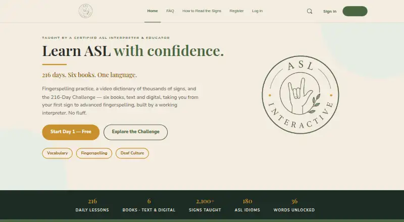 ASL Interactive screenshot