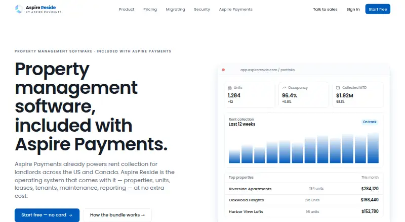 Aspire Reside screenshot