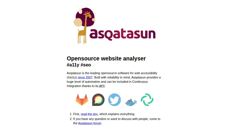 Asqatasun screenshot
