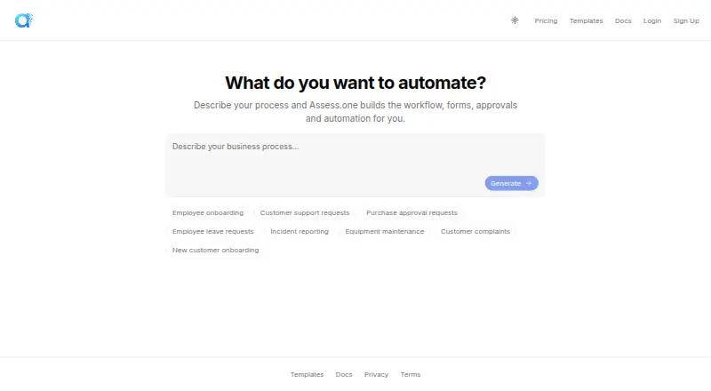 Assess.one Employee Offboarding Workflow screenshot