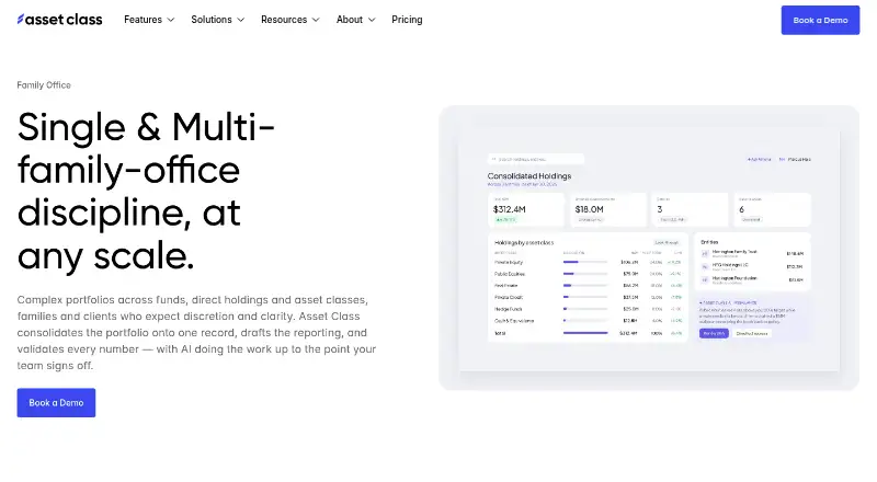 Asset Class screenshot