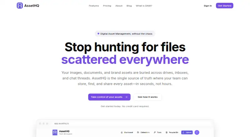 AssetHQ screenshot