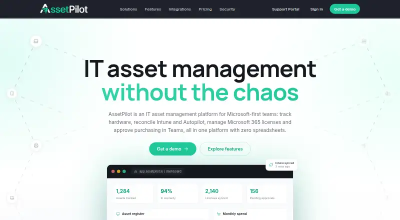 AssetPilot screenshot