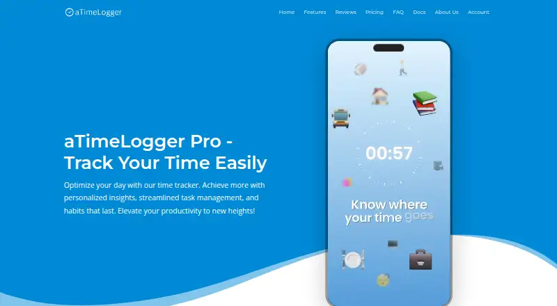 aTimeLogger screenshot