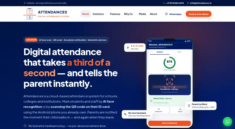 Attendances screenshot
