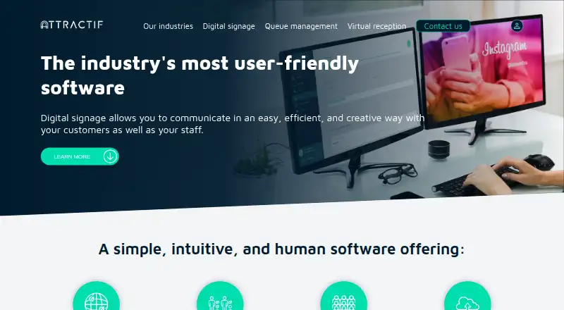 Attractif Digital Signage screenshot