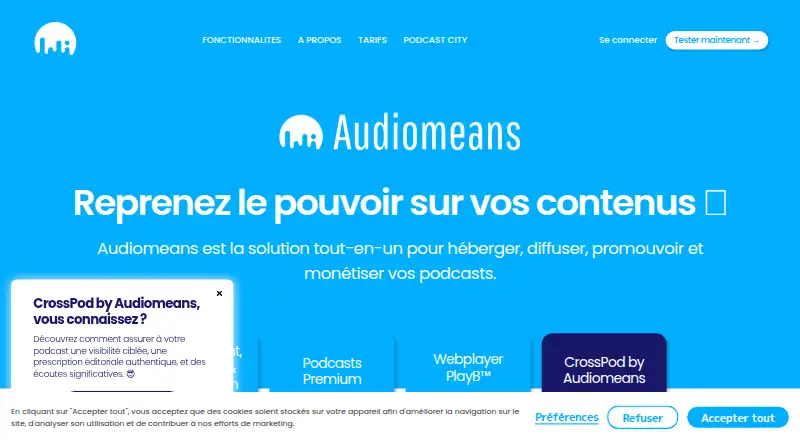 Audiomeans screenshot