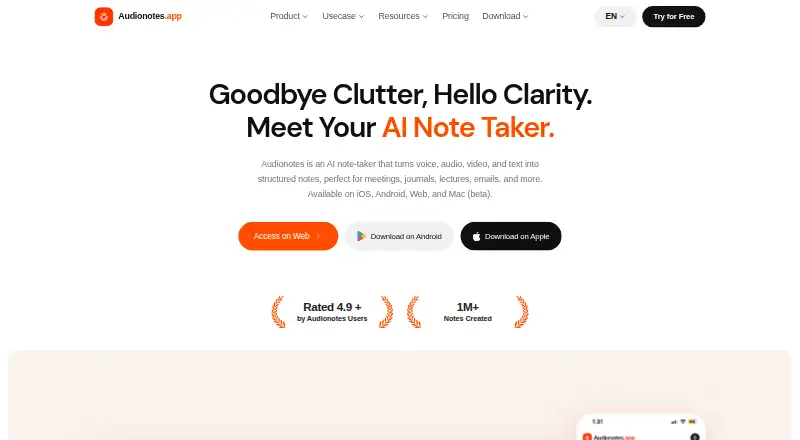 Audionotes screenshot