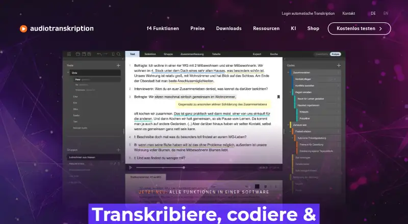f4transkript screenshot