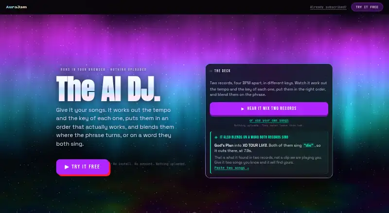 AuraJam screenshot