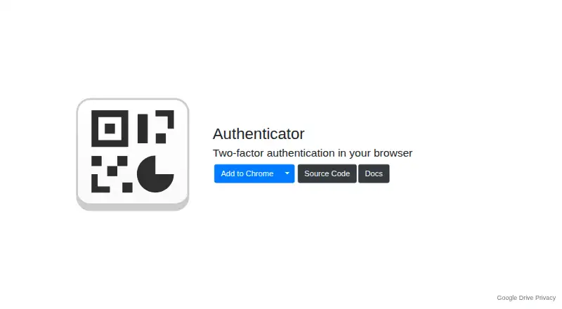 Authenticator Extension screenshot