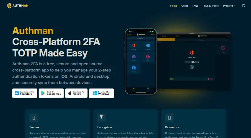 Authman screenshot