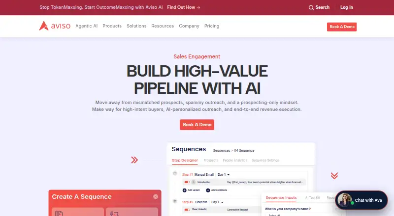 Aviso Sales Engagement screenshot