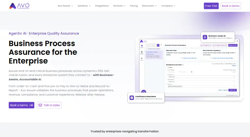 Avo Assure screenshot