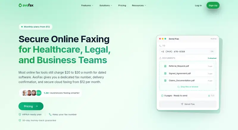 AvoFax screenshot