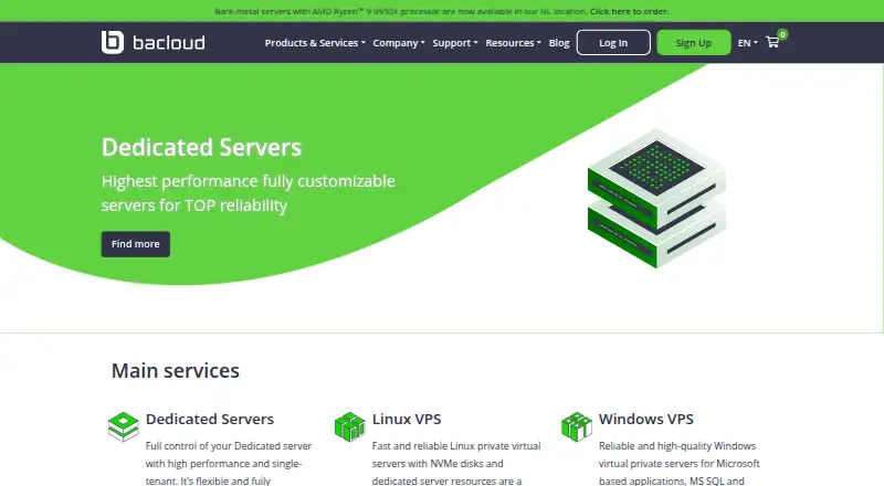BaCloud screenshot