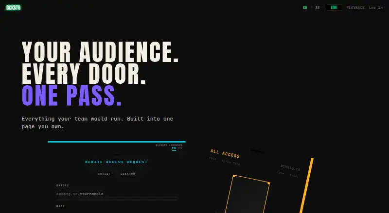 BCKSTG screenshot