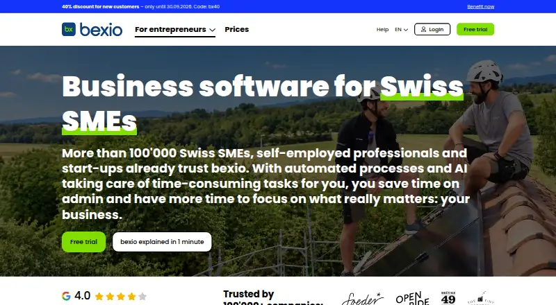 Bexio screenshot
