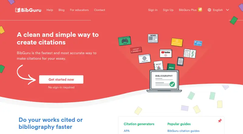 BibGuru screenshot