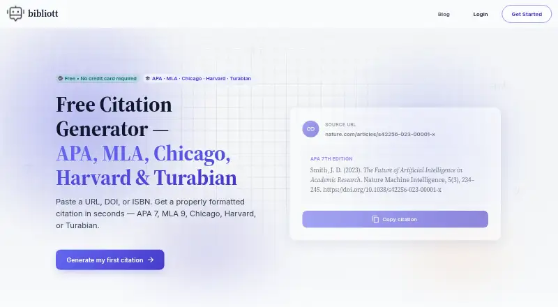 bibliott screenshot