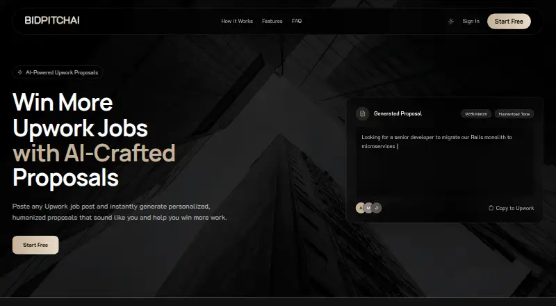 BidPitch AI screenshot
