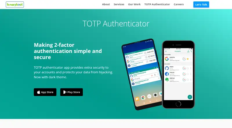 TOTP Authenticator screenshot