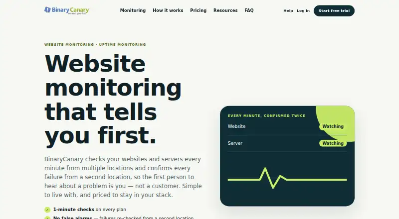 BinaryCanary screenshot