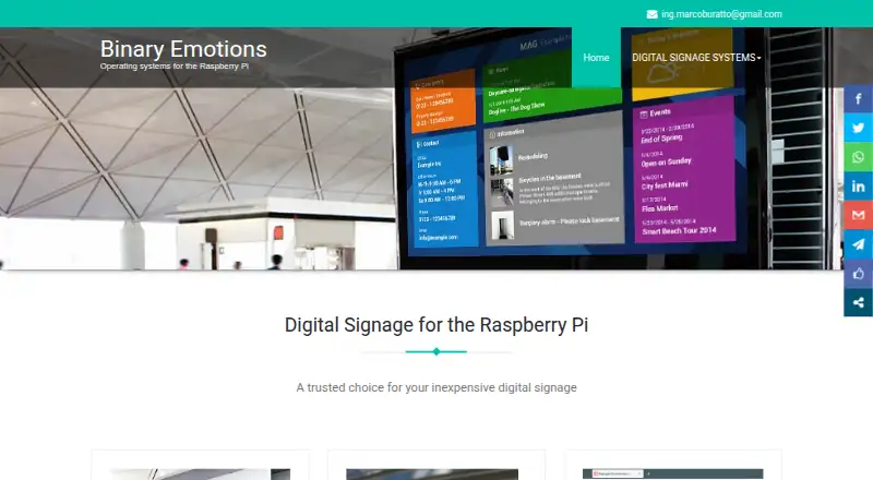 Raspberry Digital Signage screenshot