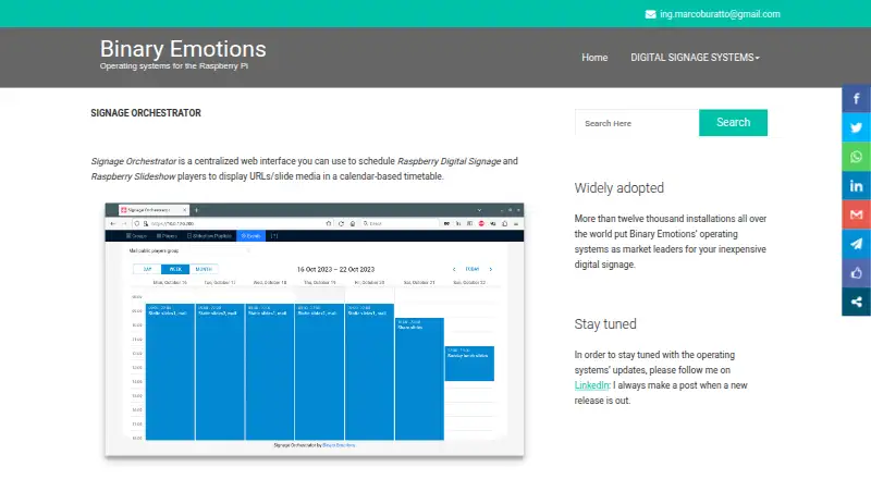Signage Orchestrator screenshot