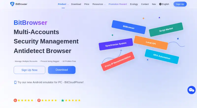 BitBrowser screenshot