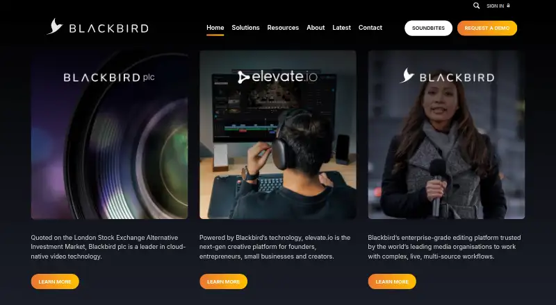 Blackbird screenshot