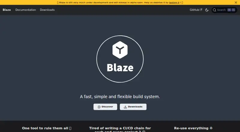 Blaze screenshot