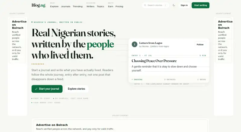 Blog.ng screenshot